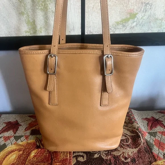 Coach Tan Legacy Leather Bucket Bag 9803 - Picture 4 of 12